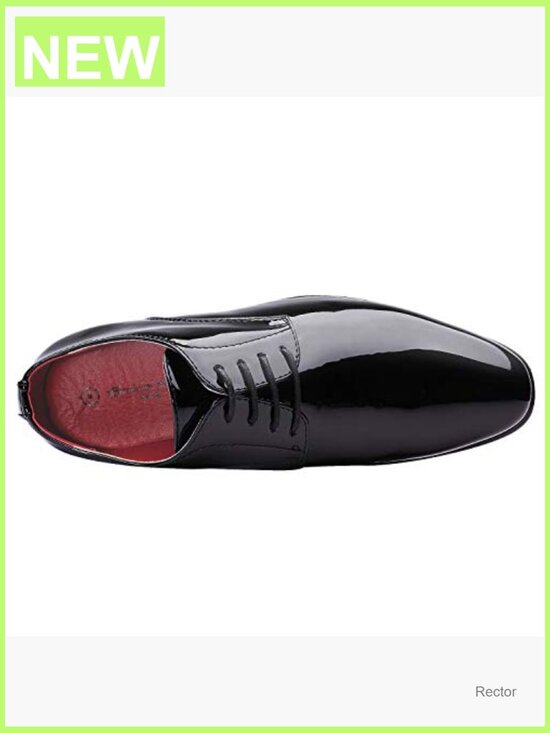 Men\'s Faux Patent Leather Tuxedo Dress Shoes Classic Lace-up Formal Oxford main image 6